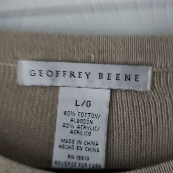 Geoffrey Beene   multicolor striped crewneck  sweater  Sz L - Picture 4 of 5